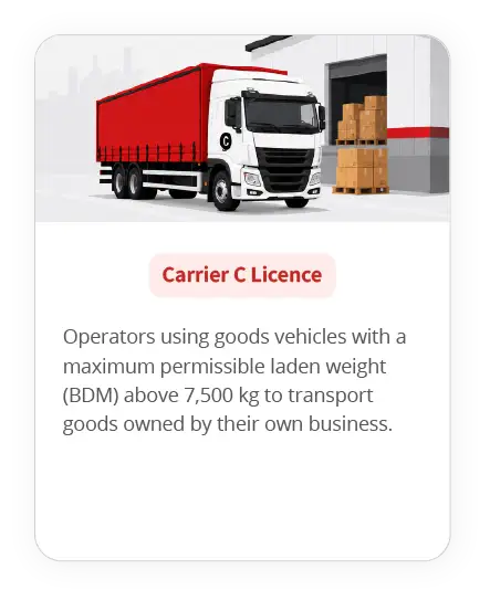 Carrier C Licence