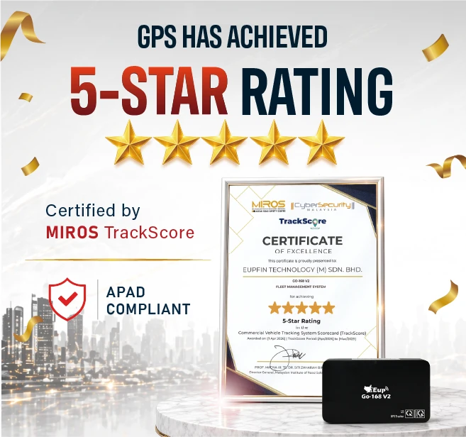 Eup Achieves MIROS TrackScore Five-Star Rating, Demonstrating Professional Strength in Fleet Management