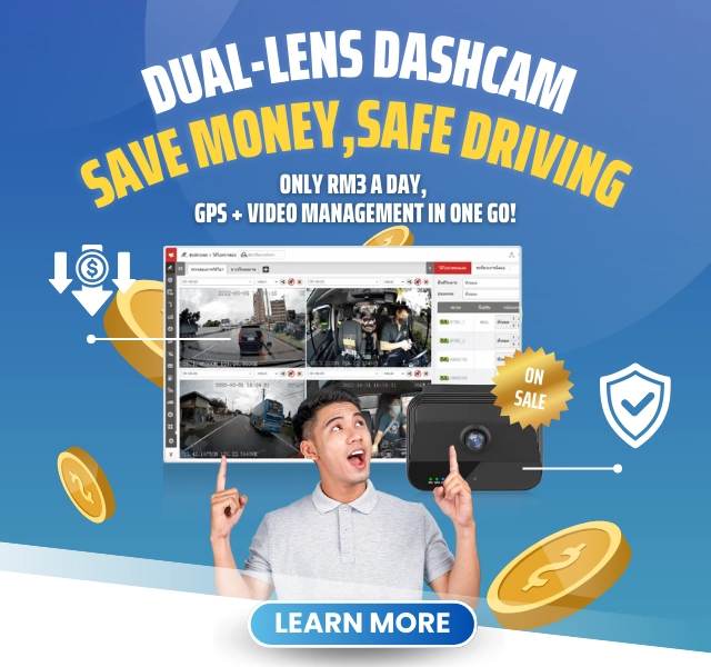 4. Only RM3 a Day, GPS + Video Management in One Go!